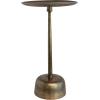 imageCreative CoOp Vintage Aluminum Side Table Antique Brass Finish