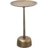 imageCreative CoOp Vintage Aluminum Side Table Antique Brass Finish