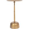 imageCreative CoOp Vintage Aluminum Side Table Antique Brass Finish