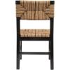 imageCreative CoOp Willowbrook Solid Wood and Natural Woven Seagrass Rope Dining ChairBlack Stained