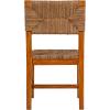 imageCreative CoOp Willowbrook Solid Wood and Natural Woven Seagrass Rope Dining ChairLight Brown Stained
