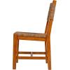 imageCreative CoOp Willowbrook Solid Wood and Natural Woven Seagrass Rope Dining ChairLight Brown Stained