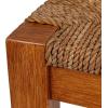 imageCreative CoOp Willowbrook Solid Wood and Natural Woven Seagrass Rope Dining ChairLight Brown Stained