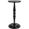 imageCreative CoOp Bishop Pedestal Cocktail Side Table Dark ChestnutBlack
