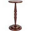imageCreative CoOp Bishop Pedestal Cocktail Side Table Dark ChestnutDark Chestnut