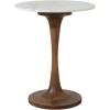 imageCreative CoOp Mango Wood and Marble Tulip Table Natural