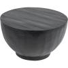 imageCreative CoOp Modern Combed Wood Black Coffee Table