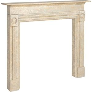 imageCreative CoOp Antique French Vintage Wooden Fireplace Mantel