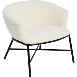 imageCreative CoOp Bowery Boucle Upholstered Armchair White Accent Chair
