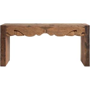 imageCreative CoOp Hand Carved Reclaimed Wood Narrow Entryway Natural Console Table