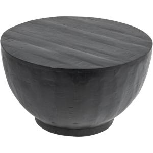 imageCreative CoOp Modern Combed Wood Black Coffee Table