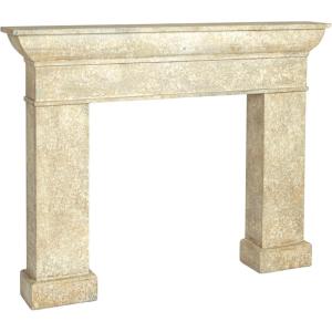imageCreative CoOp Monolith Decorative Fireplace Mantel AntiqueAntique Cream