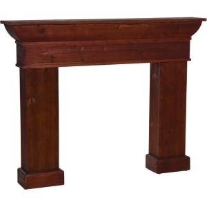 imageCreative CoOp Monolith Decorative Fireplace Mantel AntiqueDark Walnut Finish