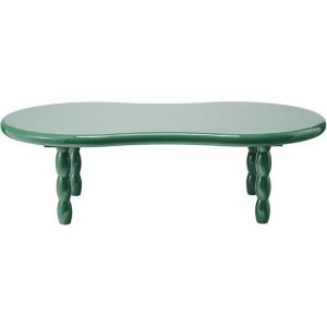 imageCreative CoOp Oval Firwood Lacquered Coffee Table Green