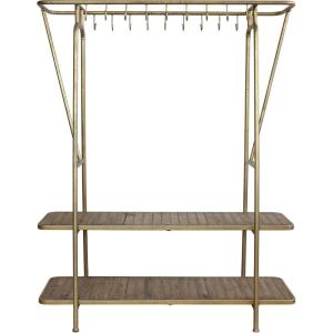 imageCreative CoOp Rack with 18 Hooks ampamp 2 Shelves