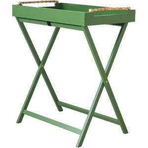 imageCreative CoOp Verdant BambooHandled Folding Tray Table Green