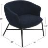 imageCreative CoOp Bowery Boucle Upholstered Armchair Dark Blue Accent Chair
