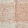 imageCreative CoOp Cotton Tufted Pouf with Plaid Pattern Blush and Cream