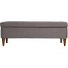imageCreative CoOp Fabric Upholstered Bench with Storage BrownGrey Fabric