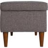 imageCreative CoOp Fabric Upholstered Bench with Storage BrownGrey Fabric