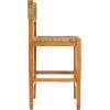 imageCreative CoOp Willowbrook Solid Wood and Natural Woven Seagrass Rope Counter Height Stool Honey Walnut FinishHoney Walnut Finish