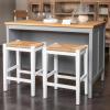 imageCreative CoOp Willowbrook Solid Wood and Natural Woven Seagrass Rope Counter Height Stool Honey Walnut FinishMatte White Finish