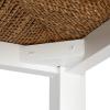 imageCreative CoOp Willowbrook Solid Wood and Natural Woven Seagrass Rope Counter Height Stool Honey Walnut FinishMatte White Finish
