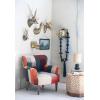 imageCreative CoOp Wool and Cotton Upholstered Arm Chair with Geometric Pattern Multicolor