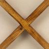 imageCreative CoOp Woven Cotton and Wool Blend TableStool with Oak Wood Legs and Reversible Top Natural and Cream