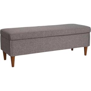 imageCreative CoOp Fabric Upholstered Bench with Storage BrownGrey Fabric