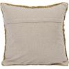 imageCreative CoOp 18 Inches Square Cotton Tufted Chambray Back Mustard and Natural Pillow Yellow