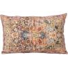 imageCreative CoOp 24 Inches Cotton Printed Lumbar Pattern and Chambray Back Multicolored Pillow Multi