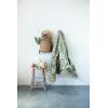 imageCreative CoOp 60quot L x 50quot W Woven Cotton Throw with Tufted Dots ampamp Tassels Model DF2390