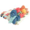 imageCreative CoOp 60quot L x 50quot W Woven Cotton Throw with Tufted Dots ampamp Tassels Model DF2390
