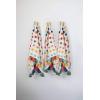 imageCreative CoOp 60quot L x 50quot W Woven Cotton Throw with Tufted Dots ampamp Tassels Model DF2390