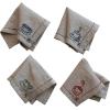 imageCreative CoOp Coffee and Tea Cotton and Linen Cocktail Napkins Multicolor Set of 4