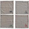 imageCreative CoOp Coffee and Tea Cotton and Linen Cocktail Napkins Multicolor Set of 4