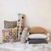 imageCreative CoOp Cotton Crocheted Lumbar Pillow with Block Pattern Multicolor