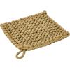 imageCreative CoOp Cotton Crocheted Square Pot Holders Set of 4 ColorsMuted Tones