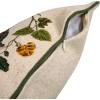 imageCreative CoOp Cotton Lumbar Butterflies Flowers Embroidery and Piping Multicolor Pillows 24quot L x 12quot W x 1quot H