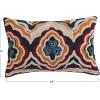 imageCreative CoOp Cotton Lumbar Pillow with Tufted Embroidered Design Multicolor