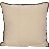 imageCreative CoOp Cotton Slub Flower Pillow with Embroidery Beads and Lace Trim Multicolor Square Multi