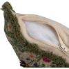 imageCreative CoOp Cotton Slub Flower Pillow with Embroidery Beads and Lace Trim Multicolor Square Multi