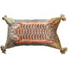 imageCreative CoOp Cotton Velvet Tiger Lumbar Pillow with Tassels Multicolor