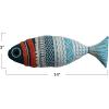 imageCreative CoOp Embroidered Cotton Knit Fish Shaped Pillow Multicolor Multi