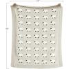 imageCreative CoOp Grey Cotton Knit Sheep BlanketSheep