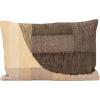 imageCreative CoOp HandWoven Fabric IndoorOutdoor Lumbar Pillow with Abstract Design Multicolor