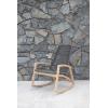 imageCreative CoOp IndoorOutdoor Teak Wood ampamp Woven Rope Rocking Chair Grey