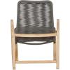 imageCreative CoOp IndoorOutdoor Teak Wood ampamp Woven Rope Rocking Chair Grey