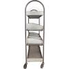 imageCreative CoOp Metal 4 Tier Cart on Casters with 2 Open Shelves ampamp 6 Bins